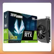 Zotac GeForce RTX 3050 SOLO 6 GB GDDR6 Graphics Card (1x DisplayPort, 2x HDMI 2.1) image