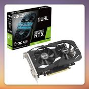 Asus GeForce RTX 3050 DUAL OC 6 GB GDDR6 Graphics Card, 2-Slot, 201 mm