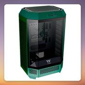 Thermaltake The Tower 300 Racing Green Micro-ATX Mini-Tower, Tempered Glass