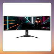 GigaByte AORUS CO49DQ 49-inch DQHD 144 Hz QD-OLED Curved Gaming Monitor image