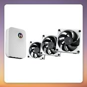 HYTE THICC FP12 3x 120 mm PWM Case Fan Pack with Nexus Portal, Black/Grey