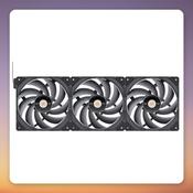 Thermaltake TOUGHFAN EX14 Pro 140 mm PWM Case Fan, Black, 3-Pack, Swappable Blades