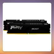 Kingston FURY Beast 64 GB DDR5-6000 CL30 (2x32 GB) Intel XMP / AMD EXPO, Black