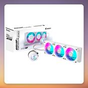 GigaByte AORUS WATERFORCE II 360 ICE 360mm AIO Liquid Cooler, White, ARGB image