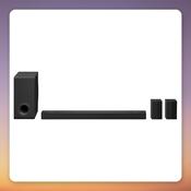 LG DS80TR 5.1.3 Dolby Atmos Soundbar 580W with Wireless Subwoofer and Rear Speakers