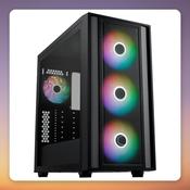 Cooler Master MasterBox 600 E-ATX Mid Tower Case, Black, Tempered Glass image
