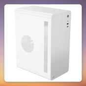 Aerocool CS110 White Mini Tower Case, Micro-ATX, 1x 80 mm Fan image