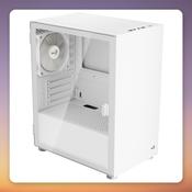 Aerocool CS-111-G-WT-v1 Mini-Tower µATX Case, White, Tempered Glass