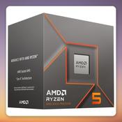 AMD Ryzen 5 8400F 6-Core AM5 Processor, 4.7 GHz Boost, Boxed with Cooler