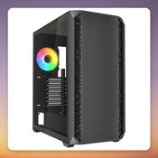 Sharkoon AK2 RGB ATX Mid-Tower Case, Black, Tempered Glass image