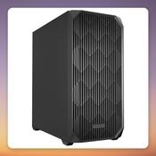 Sharkoon AK3 ATX Mid-Tower Case, Black, Mesh Front, 3 Fans Included