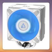 Arctic Freezer 36 A-RGB White 120 mm Dual-Fan CPU Cooler, LGA1851/1700/AM5/AM4