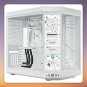 HYTE Y70 Touch Infinite E-ATX Mid-Tower Case with 14.9" Touchscreen, White
