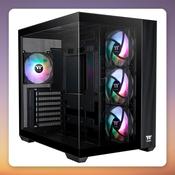 Thermaltake View 380 TG ARGB ATX Mid-Tower Case, Black, Dual Tempered Glass