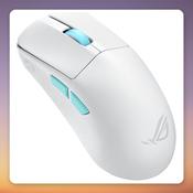 Asus ROG Harpe Ace Aim Lab Edition Wireless Gaming Mouse, 36000 DPI, 54 g, White image