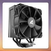 Sharkoon A50 120 mm Single Tower CPU Cooler, 5 Heatpipes, 230W TDP, Black image