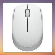 Logitech M171 Wireless Mouse, White, 2.4 GHz USB Receiver, 1000 DPI