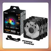 Asus TUF Gaming TR120 ARGB Reverse Blade 120 mm PWM Fan, Black, 3-Pack image