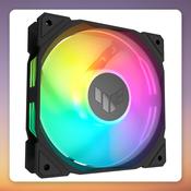 Asus TUF Gaming TR120 ARGB Reverse Blade 120 mm PWM Fan, Black, Single Pack image