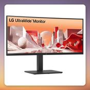 LG 34BA85QE-B 34-Inch UWQHD Curved IPS Monitor, 3440x1440, Webcam, USB-C 90W