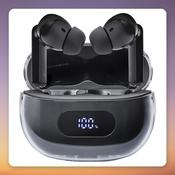 Intenso Buds Plus T310AE True Wireless In-Ear Earbuds with ANC, Bluetooth 5.4, Black image