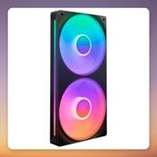 NZXT F240 RGB Core 240 mm Dual PWM Case Fan, Black, RGB