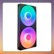 NZXT F280 RGB Core 280 mm Dual-Fan Case Fan, Black, PWM, FDB Bearing image