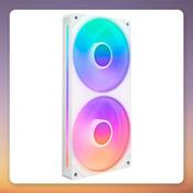 NZXT F240 RGB Core 240 mm Dual Case Fan, White, PWM, FDB image