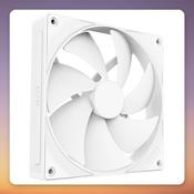 NZXT F140P 140 mm PWM Static Pressure Fan, White, Single Pack