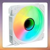 Sharkoon SHARK Mirror RGB PWM 120 mm Case Fan, White, ARGB