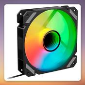 Sharkoon SHARK Mirror RGB PWM 120 mm Case Fan, Black, Infinity Mirror ARGB