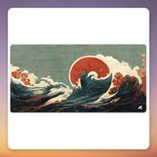 Sharkoon SKILLER SGP40 D2 XXXL Gaming Mouse Pad 1000 x 500 mm, Teal/Multicolour image
