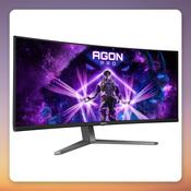 AOC AGON PRO AG346UCD 34" QD-OLED Curved Gaming Monitor, 3440x1440, 175Hz