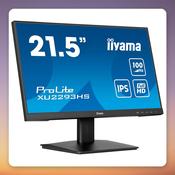 Iiyama ProLite XU2293HS-B6 21.5" Full HD IPS Monitor, 100 Hz, 1 ms, HDMI/DP, Speakers