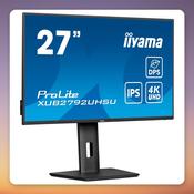 Iiyama ProLite XUB2792UHSU-B6 27-Inch 4K IPS Monitor with USB-C and USB Hub