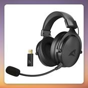 Sharkoon Skiller SGH40W Wireless Gaming Headset, 53 mm Drivers, 2.4 GHz USB Dongle, Black image