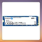 Kingston NV3 500 GB NVMe SSD, M.2 2280, PCIe 4.0 x4, 5000 MB/s image