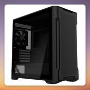 Gigabyte C102 Glass Micro-ATX Mid Tower Case, Black, Tempered Glass, 2x 120 mm Fans image