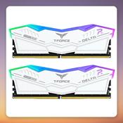 Team Group T-Force Delta RGB 32 GB DDR5-6400 CL32 (2x16 GB) White, Intel XMP