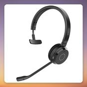 Jabra Evolve 65 TE Mono Wireless Headset, USB-A Link 390 Dongle, Microsoft Teams