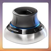 3Dconnexion SpaceMouse Wireless 6DoF 3D Mouse, 2.4 GHz/Bluetooth, Black/Silver image