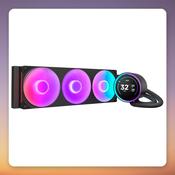 NZXT Kraken Elite 360 RGB 360 mm AIO Liquid Cooler with 2.72" LCD, Black