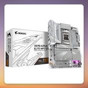 GigaByte X870 AORUS Elite WiFi7 ICE AM5 ATX Motherboard, Silver, DDR5, Wi-Fi 7 image