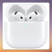 Apple AirPods 4 Wireless Earbuds, White, Bluetooth, USB-C Charging Case image
