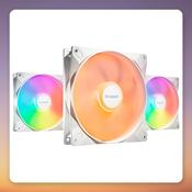 Be quiet! Light Wings LX 140 mm PWM ARGB Case Fans, White, 3-Pack
