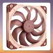 Noctua NF-A14x25 G2 PWM 140 mm Case Fan, Brown/Beige, 1,500 RPM image