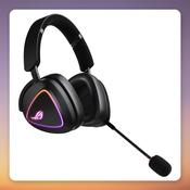 Asus ROG Delta II Tri-Mode Wireless Gaming Headset, 50 mm Titanium Drivers, Black