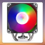 Phanteks Polar ST4 120 mm CPU Air Cooler with D-RGB Fan, Black/Silver