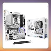 ASRock Z890 Pro RS WiFi White ATX Motherboard, LGA1851, DDR5, Wi-Fi 6E image