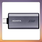 ADATA SC750 500 GB External SSD, USB-C 3.2 Gen 2, 1,050 MB/s, Black/Titan image